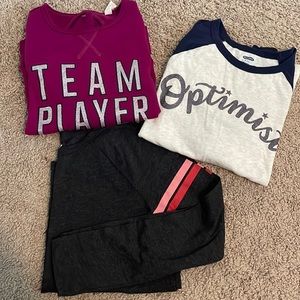 Lot of (3) long sleeve shirts for girls. Sizes 12-14 great condition no stains